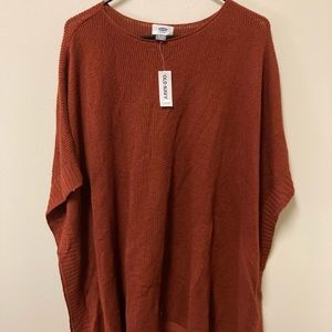 NEW Old Navy Overlay Poncho Sweater